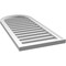 Ekena Millwork Round Top Surface Mount PVC Gable Vent: Functional, w/ 2"W x 1-1/2"P Brickmould Frame, 18"W x 40"H GVPRT18X4002SF - alternate 5